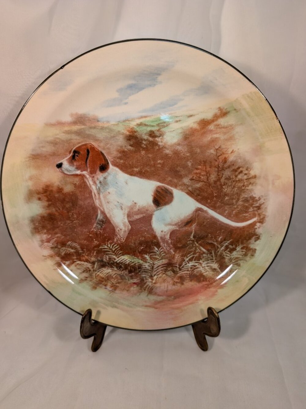 ROYAL DOULTON Dogs Seriesware Pointer Plate, D5769  September 1940 Date